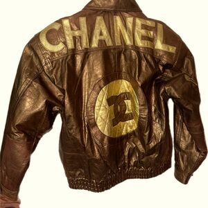 genuine- leather jacket! Very vintage and unique
